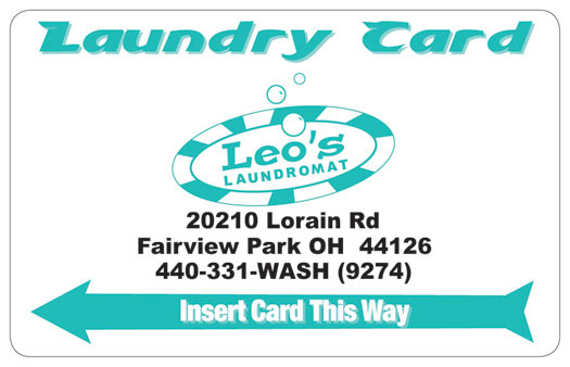 leo's laundromat laundry card